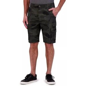 NWT Iron Co. Men's Stretch Twill Cargo Shorts Green Camo- Size 34, 36